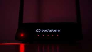 vodafon router blinkt rot